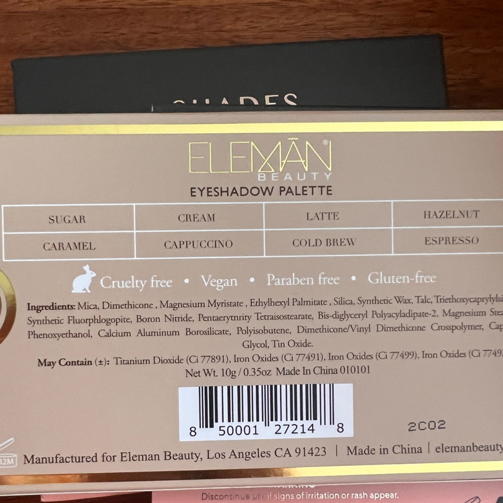 NWT Tru Nude Eyeshadow Palette Eleman Beauty - Picture 5 of 5